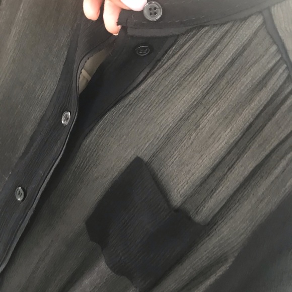 Club Monaco black sheer lined  dress Sz 4 - Picture 3 of 9